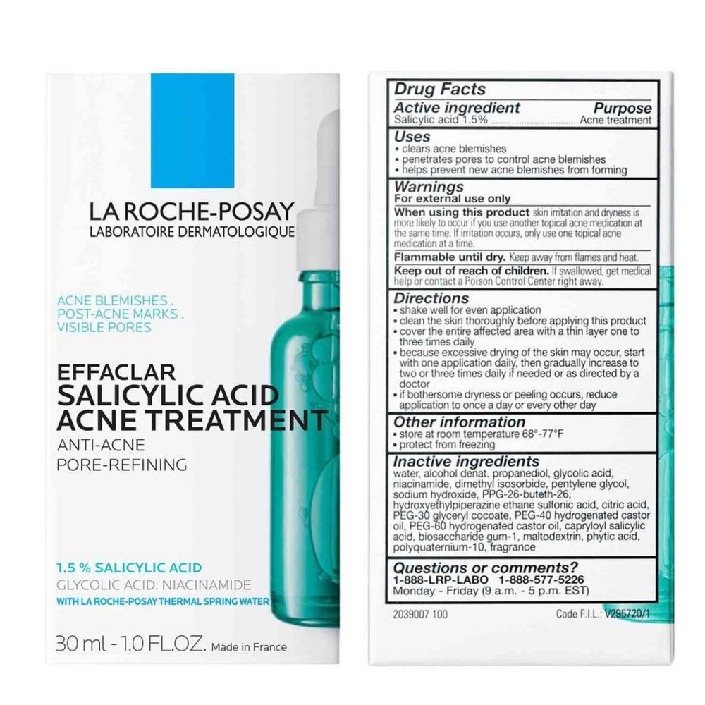 NIB La Roche-Posay Effaclar Salicylic Acne Treatment 1.0oz